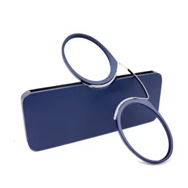Mini Clip Nose Style Presbyopic Glasses without Temples, Positive Diopters: 2.00(Blue)
