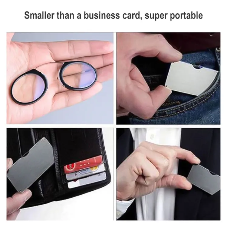 Mini Clip Nose Style Presbyopic Glasses without Temples, Positive Diopters: 3.00(Hawksbill)