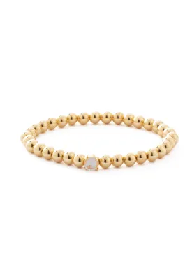 Mini Single Crystal Stretch Bracelet - BFN33BGLTD