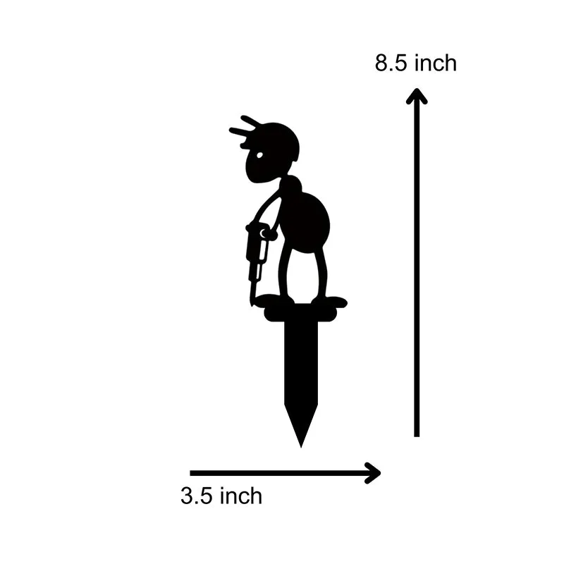 Mrs Ant Garden Stake - Set Of Four