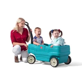 New in box! Step2 Neighbourhood Wagon! Large 20.3 cm. wheels with plastic tread ensure a smooth ride. •Maximum Wagon Weight: 75 Lb. total, limit two children.