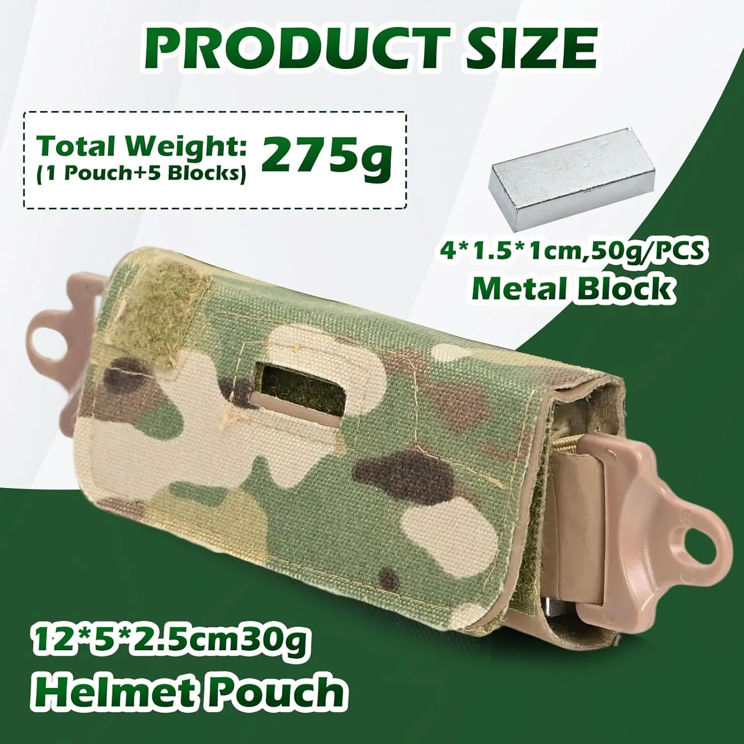 Nvg CounterweightTactical Helmet AccessoriesHelmet Counterbalance Weight Bag for Fast BJ PJ MH Tactical Helmets