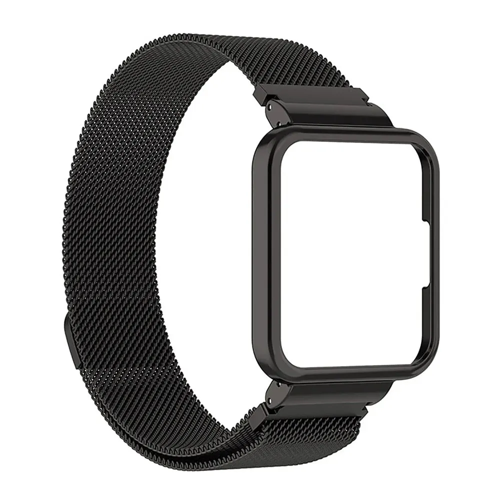 O Ozone - Redmi Watch 2 Lite /Xiaomi Mi Watch 2 Lite | Milanese Stainless Steel Band- Black
