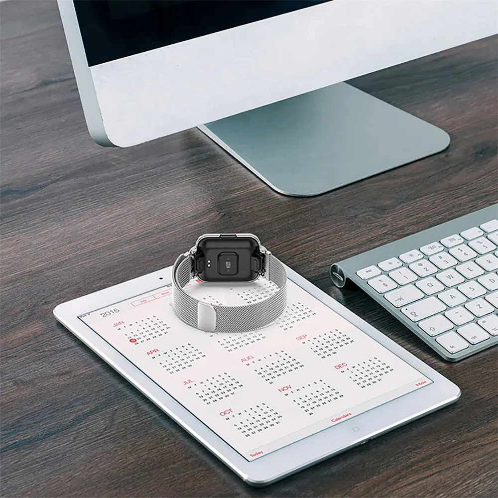 O Ozone - Redmi Watch 2 Lite /Xiaomi Mi Watch 2 Lite | Milanese Stainless Steel Band- Black