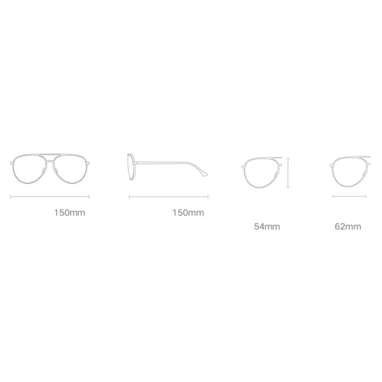 Original Xiaomi Mijia Luke UV400 Polarized Sunglasses(Grey)