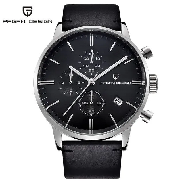 PAGANI Men's Quartz Watch: Waterproof