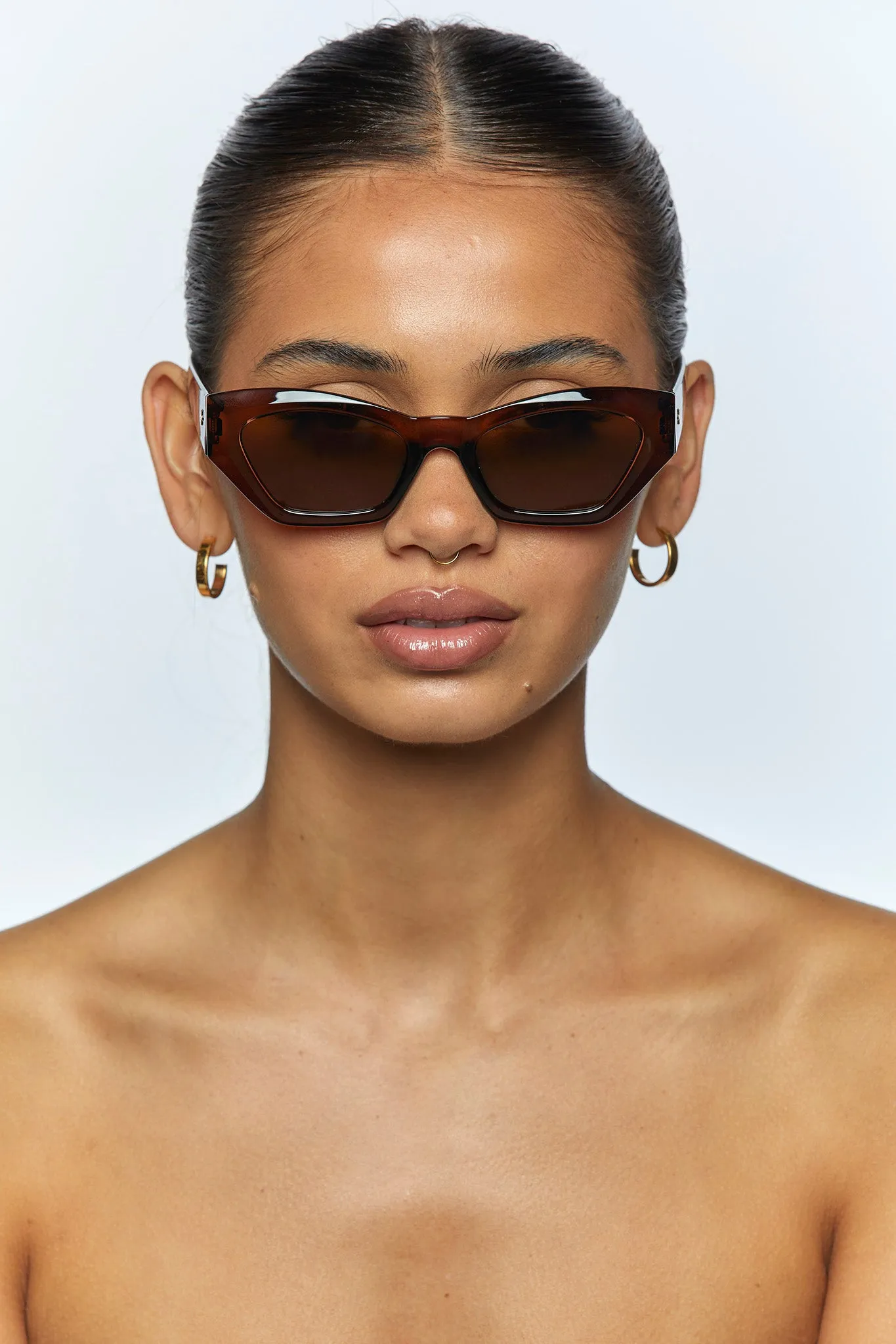 PETA   JAIN Lana Sunglasses Brown