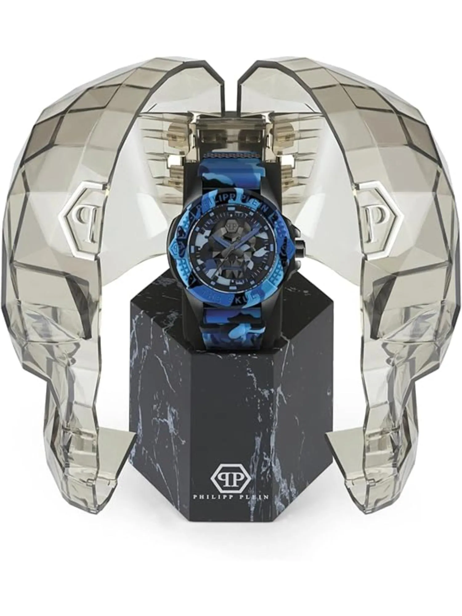 Philipp Plein Men 44 MM Size Blue Dial Analog Watch - PWAAA1021