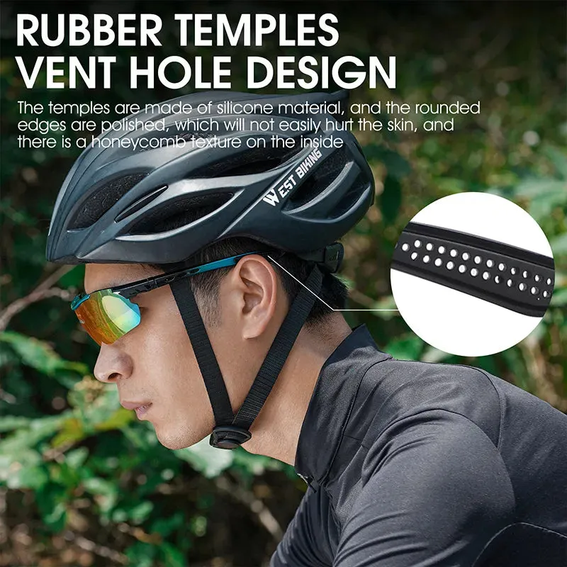 Polarized Cycling Glasses UV400 Windproof MTB Road Bike Goggles 5 Lenses Set Men Women Sports Eyewear Sunglasses