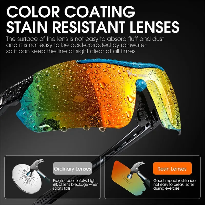Polarized Cycling Glasses UV400 Windproof MTB Road Bike Goggles 5 Lenses Set Men Women Sports Eyewear Sunglasses
