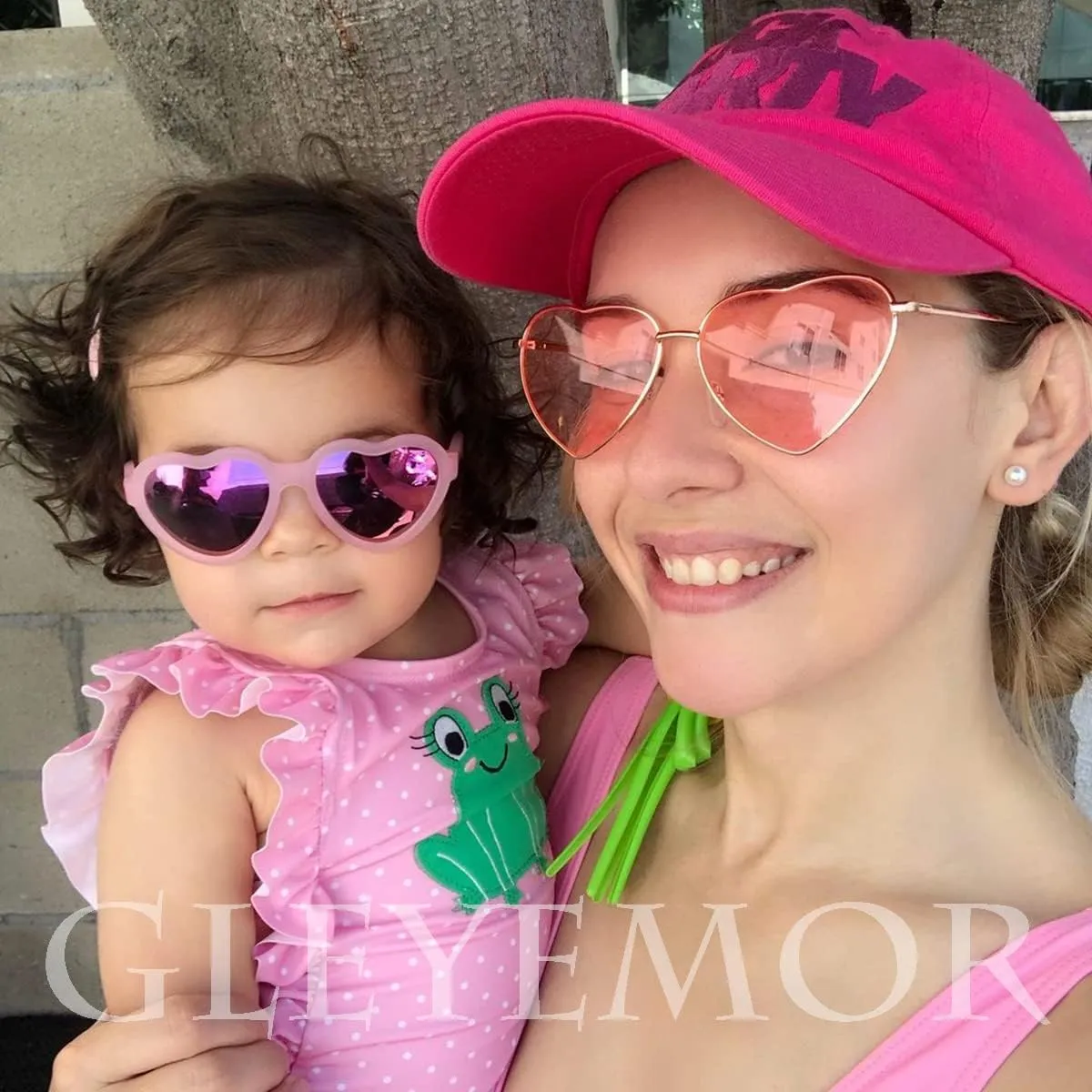 Polarized Heart Shaped Sunglasses for Women Metal Frame Cute Lovely Glasses 100% UV Protection