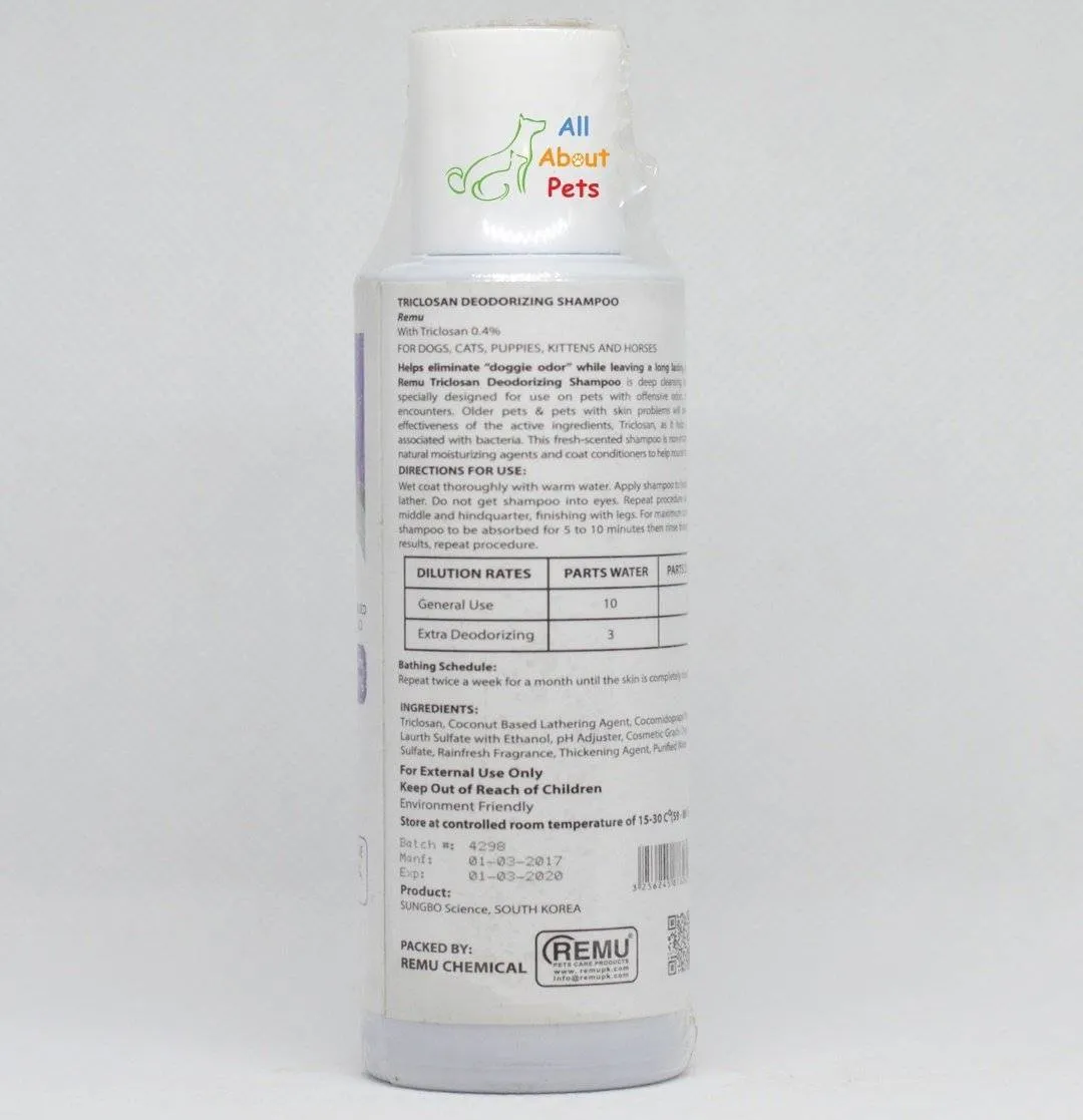 Remu Triclo Deodorizer Shampoo For Cats & Dogs