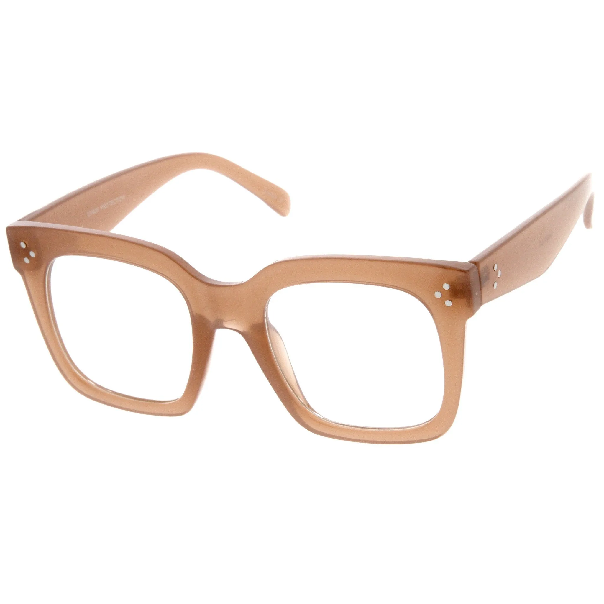 Retro 1950's Horned Rim Clear Lens Glasses A796