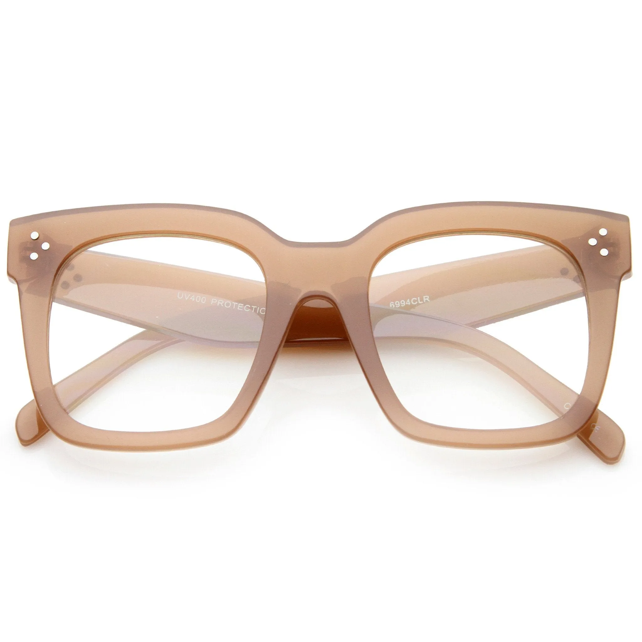 Retro 1950's Horned Rim Clear Lens Glasses A796