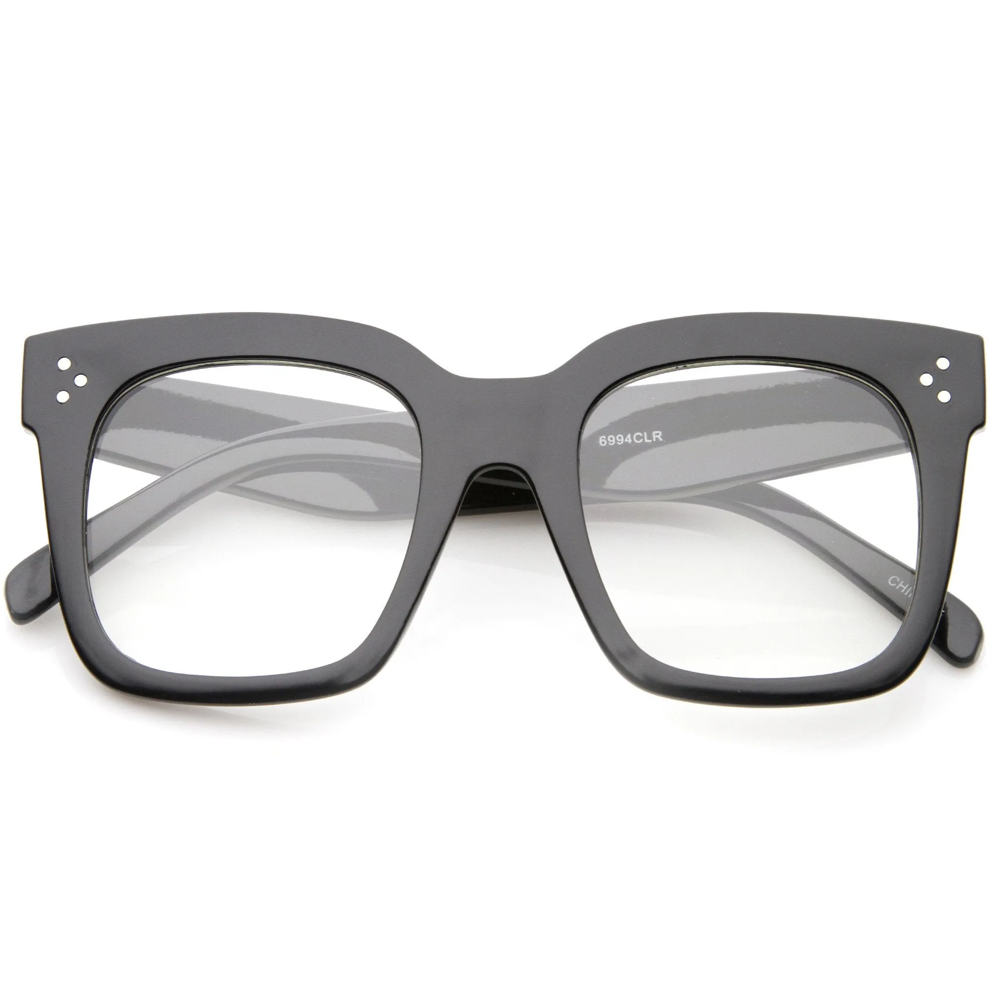 Retro 1950's Horned Rim Clear Lens Glasses A796