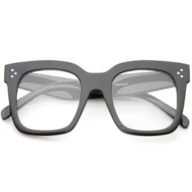 Retro 1950's Horned Rim Clear Lens Glasses A796
