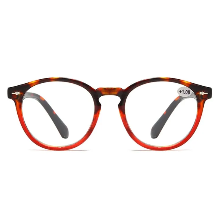 Retro Flexible Durable Portability HD Presbyopic Glasses  200(Red)