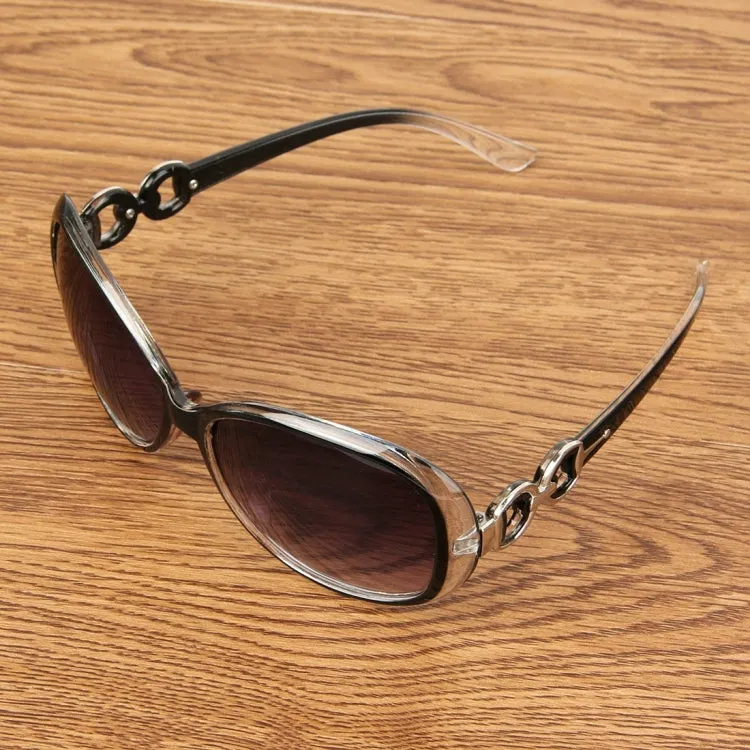 Retro UV400 UV Protection PC Frame AC Lens Sunglasses(Transparent black)
