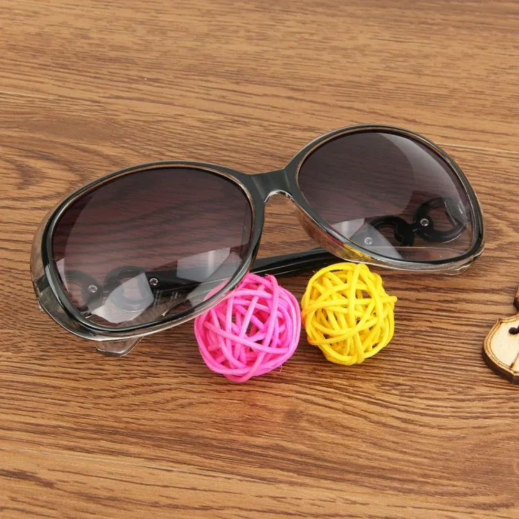 Retro UV400 UV Protection PC Frame AC Lens Sunglasses(Transparent black)