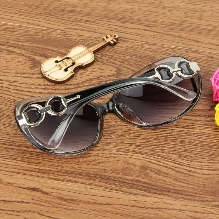 Retro UV400 UV Protection PC Frame AC Lens Sunglasses(Transparent black)