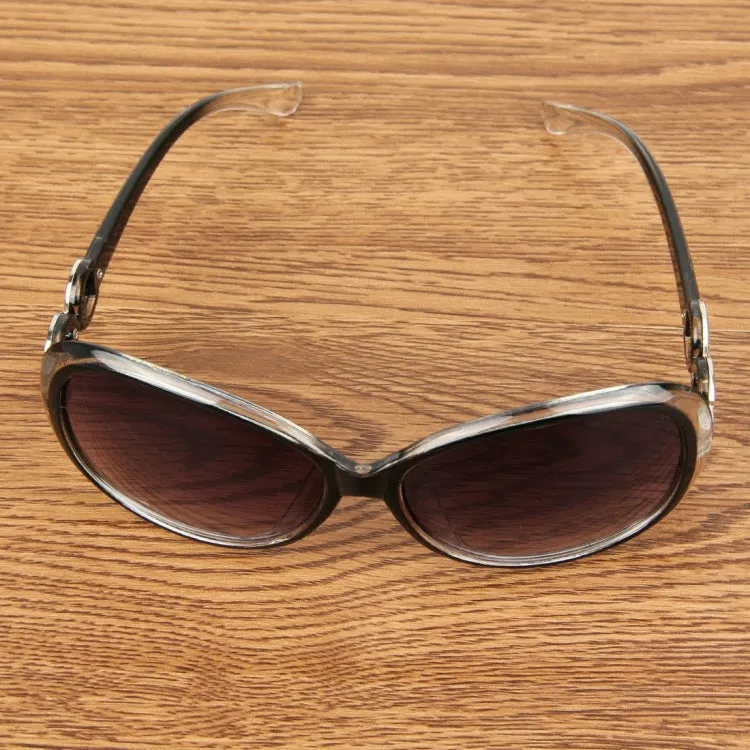 Retro UV400 UV Protection PC Frame AC Lens Sunglasses(Transparent black)
