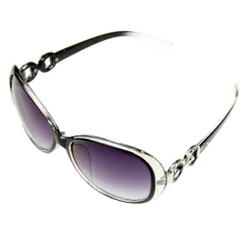 Retro UV400 UV Protection PC Frame AC Lens Sunglasses(Transparent black)