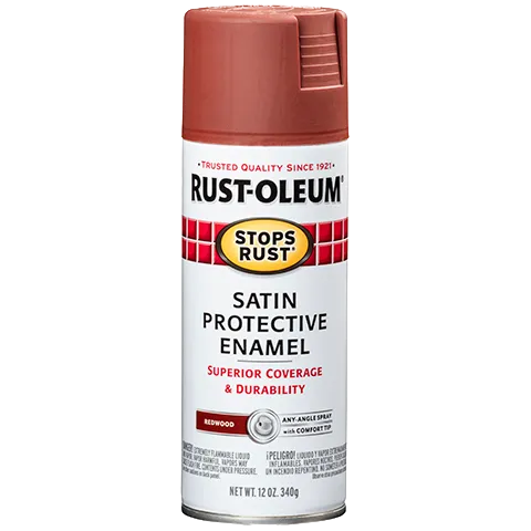 Rust-Oleum® Protective Enamel Spray Paint Satin Redwood