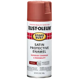 Rust-Oleum® Protective Enamel Spray Paint Satin Redwood