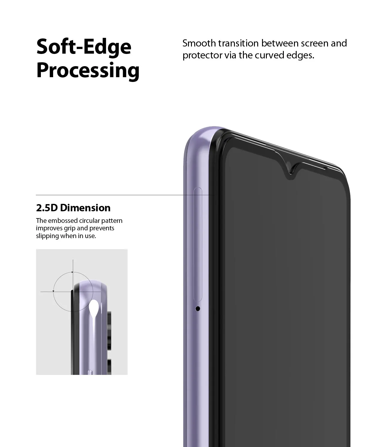 Samsung Galaxy A32 4G Screen Protector| Invisible Defender Full Coverage| Black