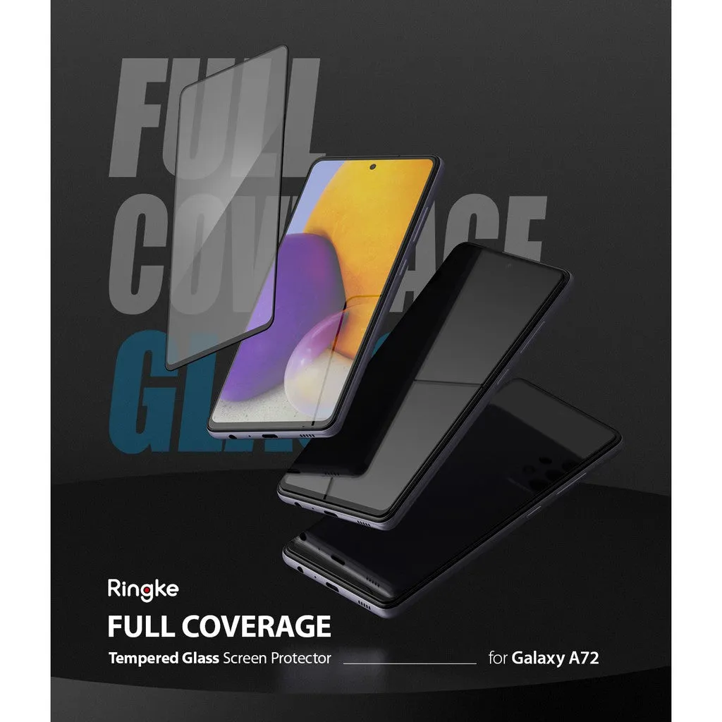 Samsung Galaxy A72 4G Screen Protector| Invisible Defender Full Coverage| Black