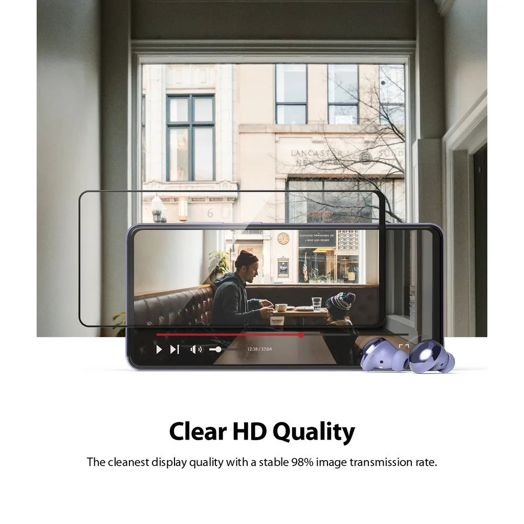 Samsung Galaxy A72 4G Screen Protector| Invisible Defender Full Coverage| Black