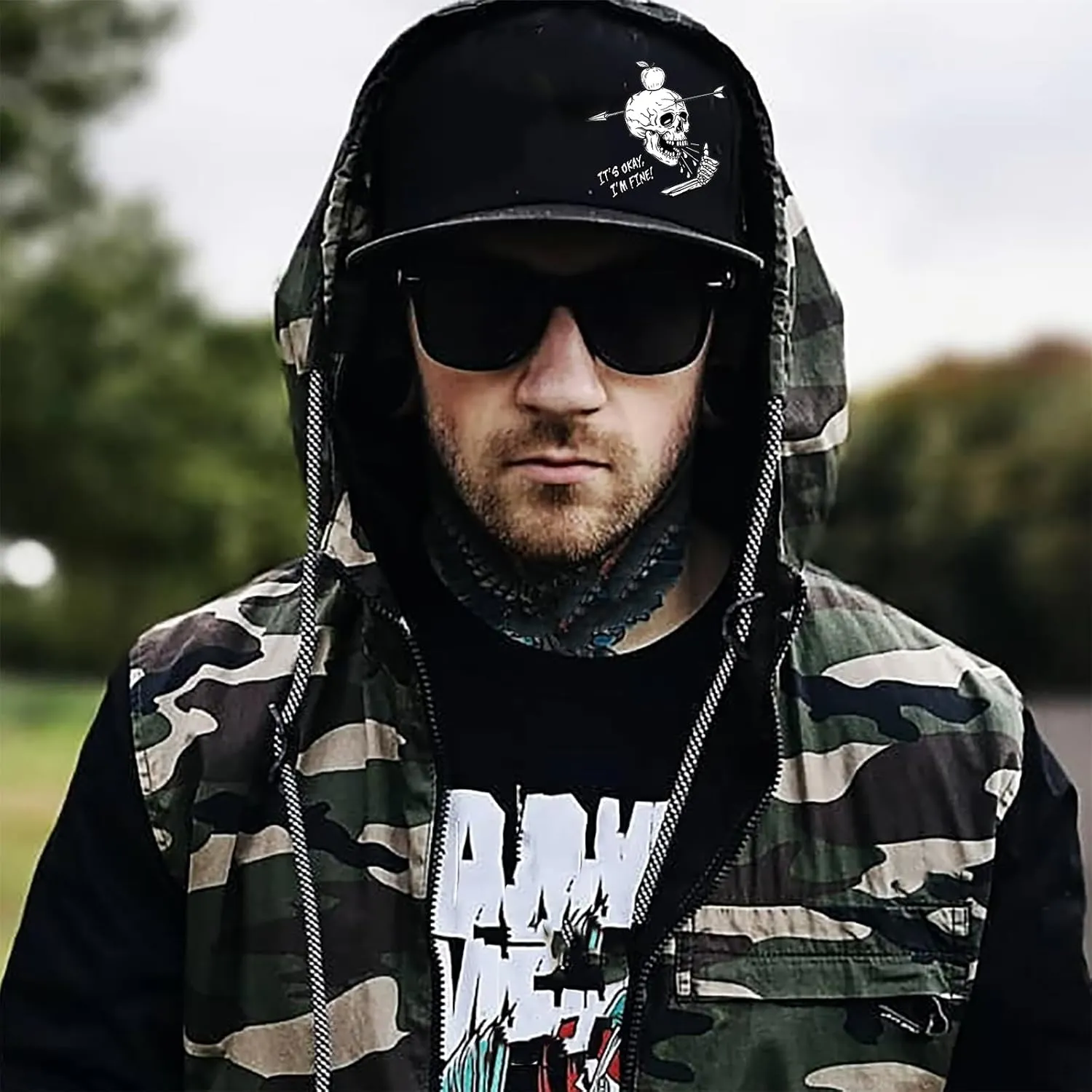 Snapback hat for Men Flat Bill Hats for Men Fitted Baseball Cap Hats