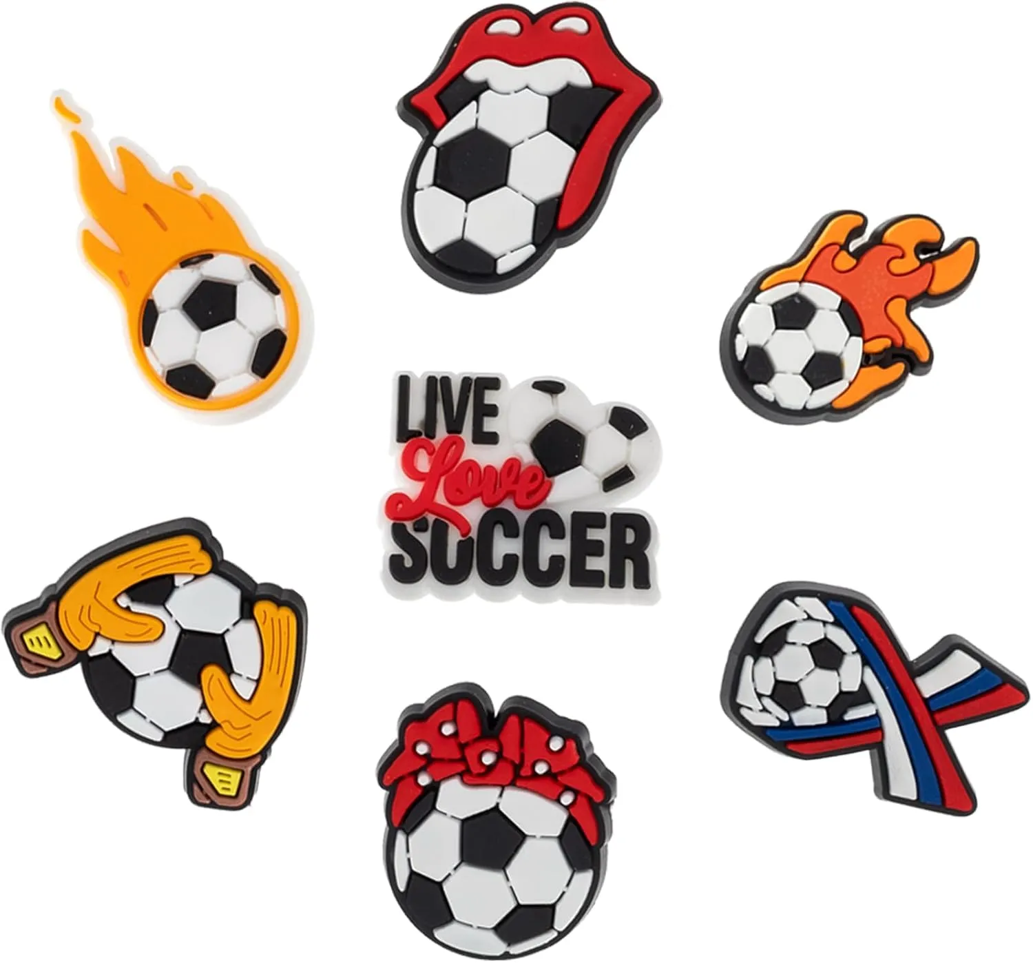 Sports Shoe Charms for Clog Wristband Bracelet Decoration Soccer Basketball Baseball Football Hockey Gymnastis Boxing Pins Accessories Shoe Charm for Men Women