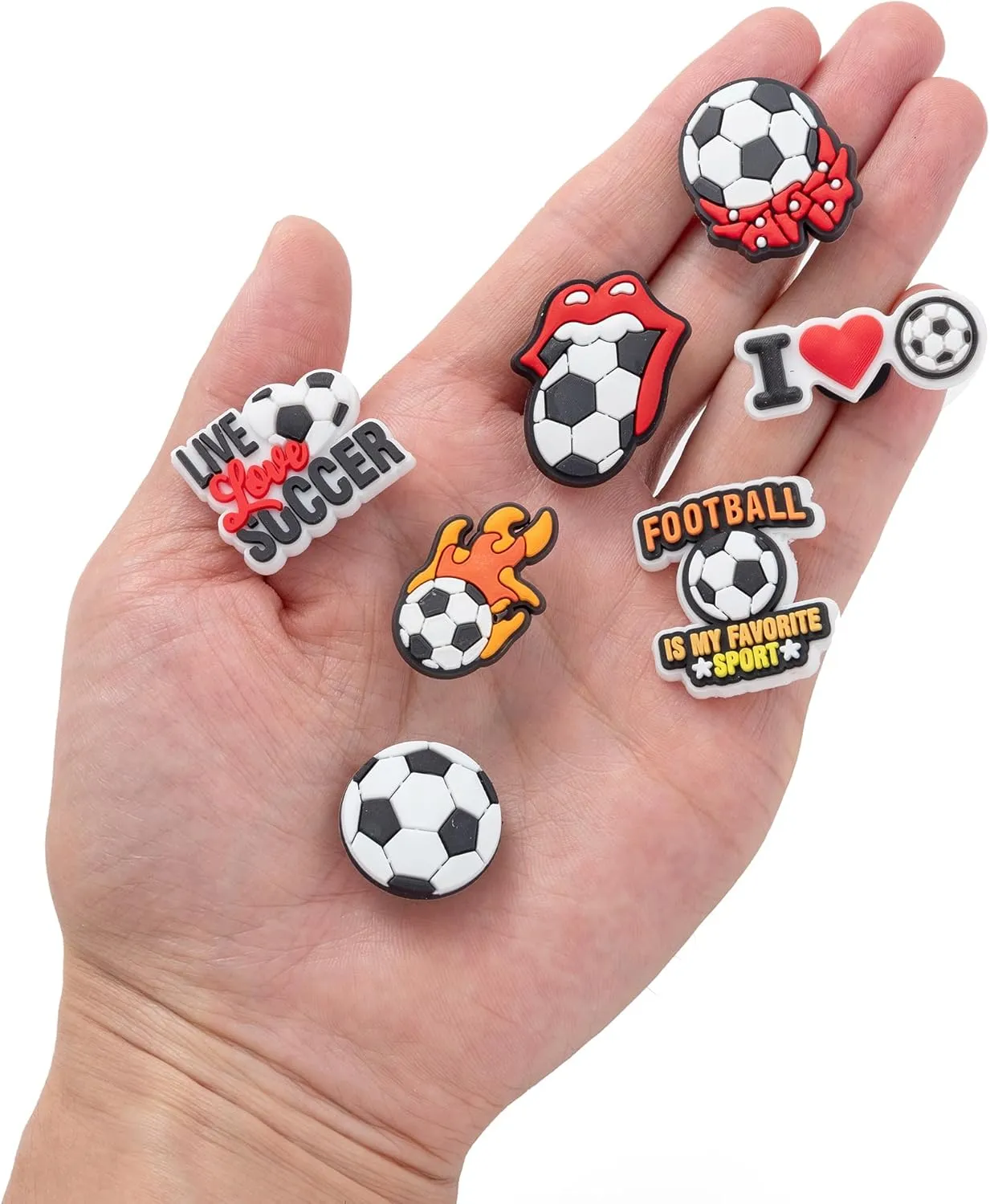 Sports Shoe Charms for Clog Wristband Bracelet Decoration Soccer Basketball Baseball Football Hockey Gymnastis Boxing Pins Accessories Shoe Charm for Men Women