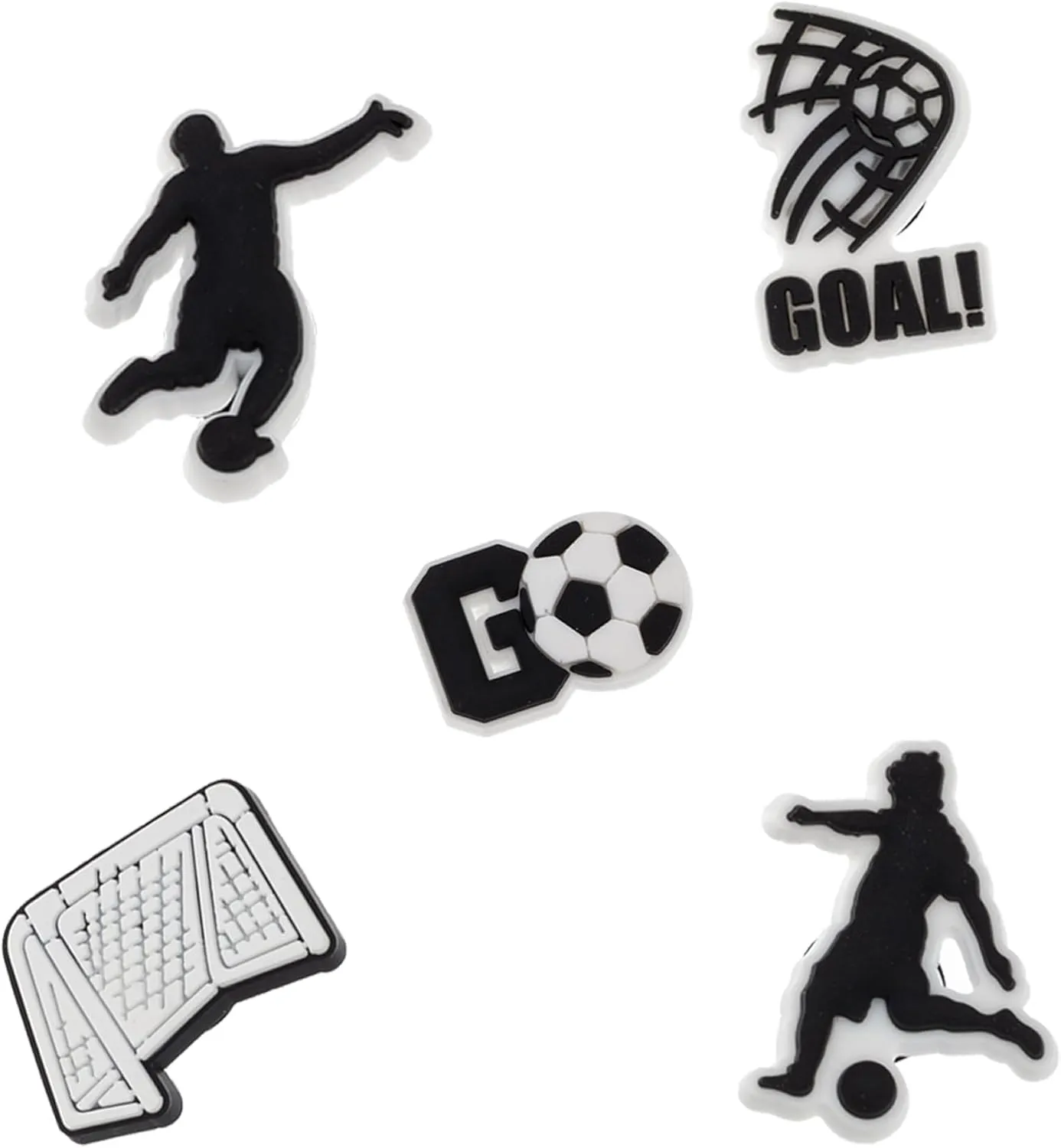 Sports Shoe Charms for Clog Wristband Bracelet Decoration Soccer Basketball Baseball Football Hockey Gymnastis Boxing Pins Accessories Shoe Charm for Men Women