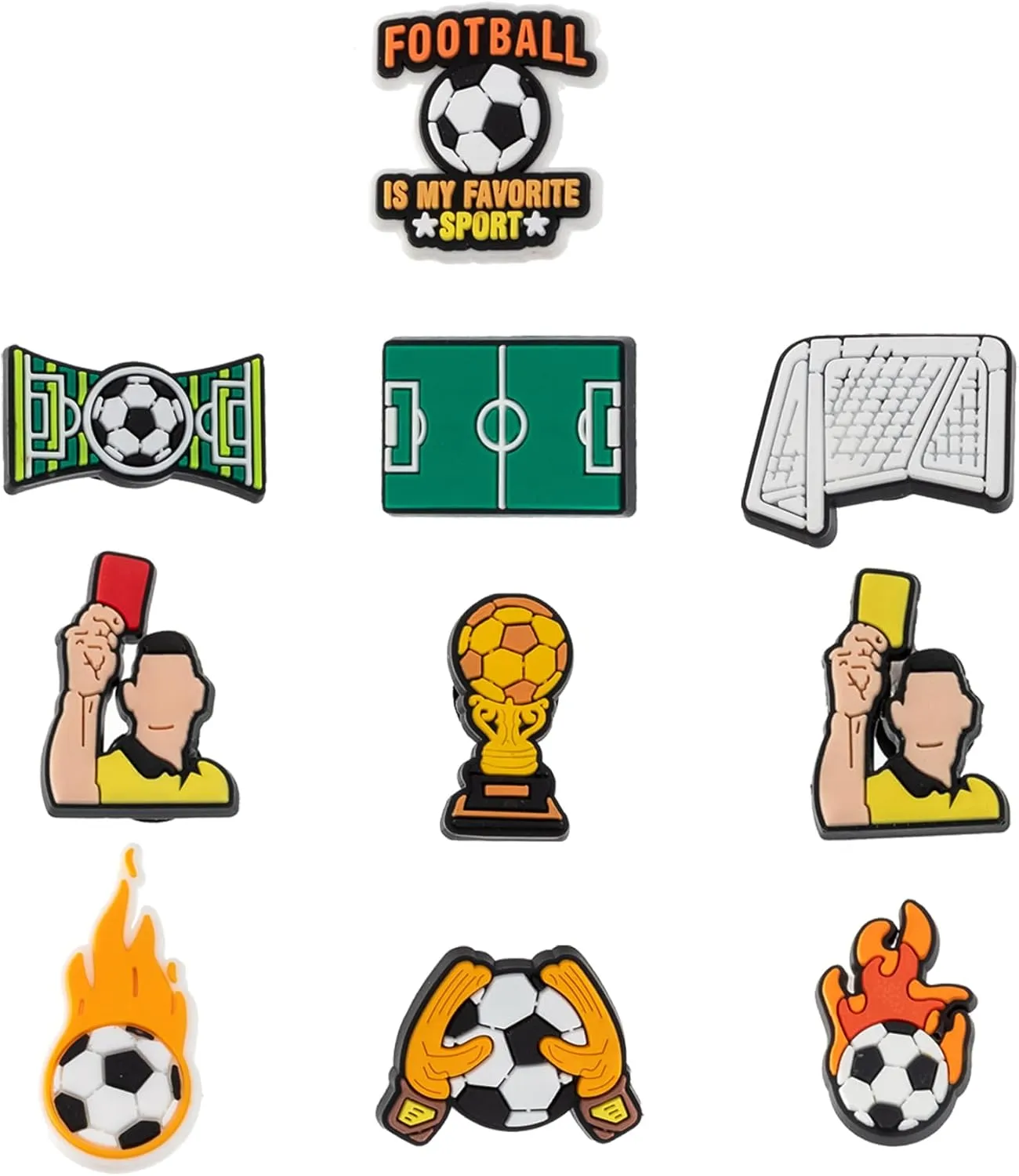 Sports Shoe Charms for Clog Wristband Bracelet Decoration Soccer Basketball Baseball Football Hockey Gymnastis Boxing Pins Accessories Shoe Charm for Men Women