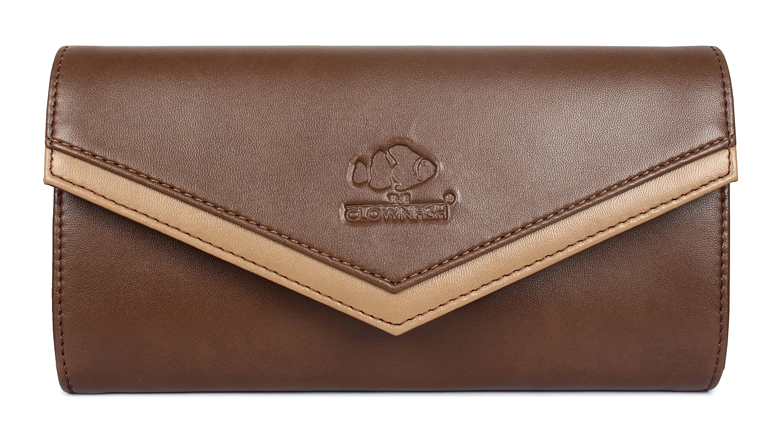 Stylish Women's Wallet Clutch - Multiple Card Slots | Slim & Compact | Brown