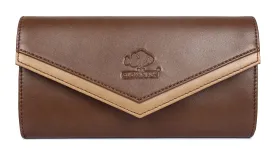 Stylish Women's Wallet Clutch - Multiple Card Slots | Slim & Compact | Brown