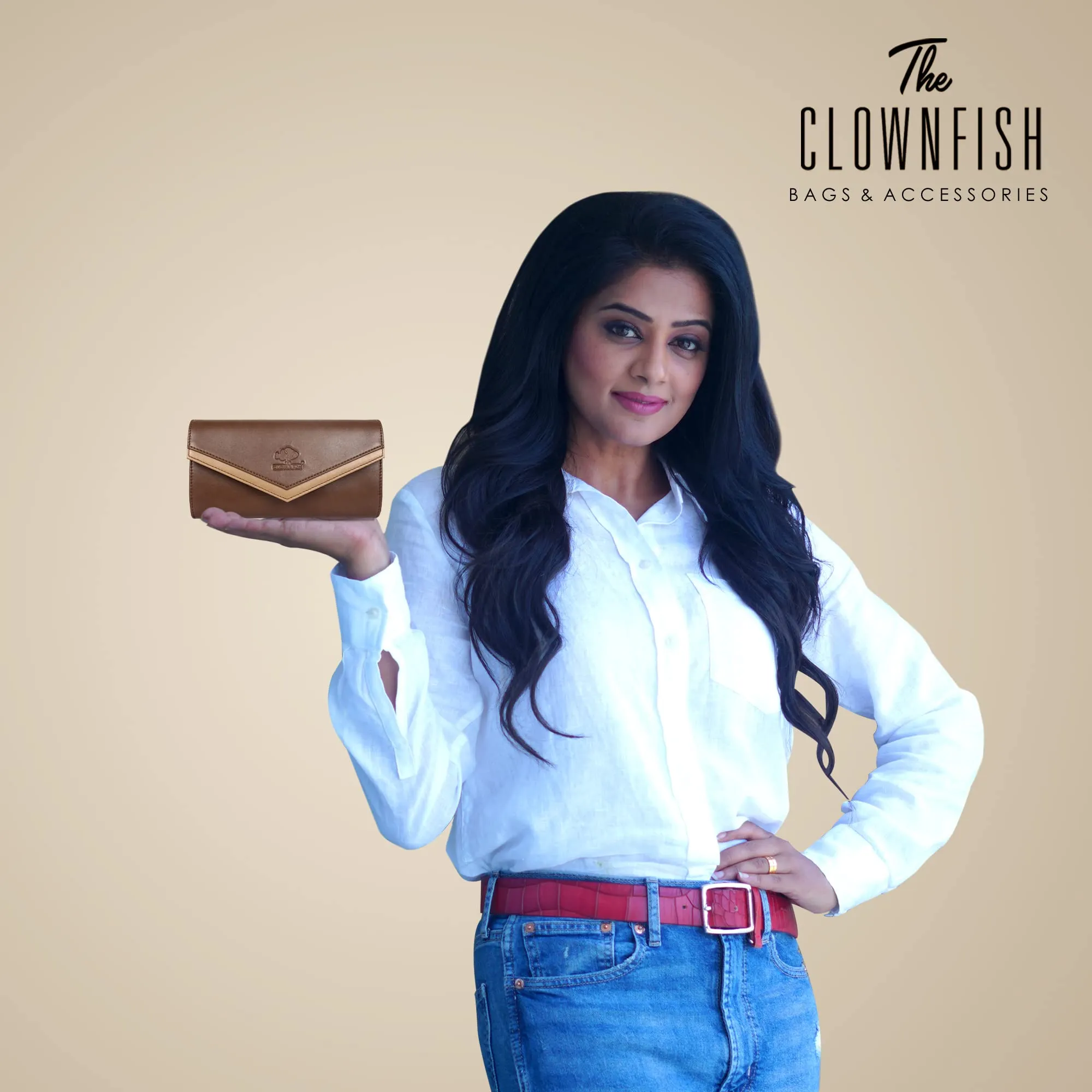 Stylish Women's Wallet Clutch - Multiple Card Slots | Slim & Compact | Brown