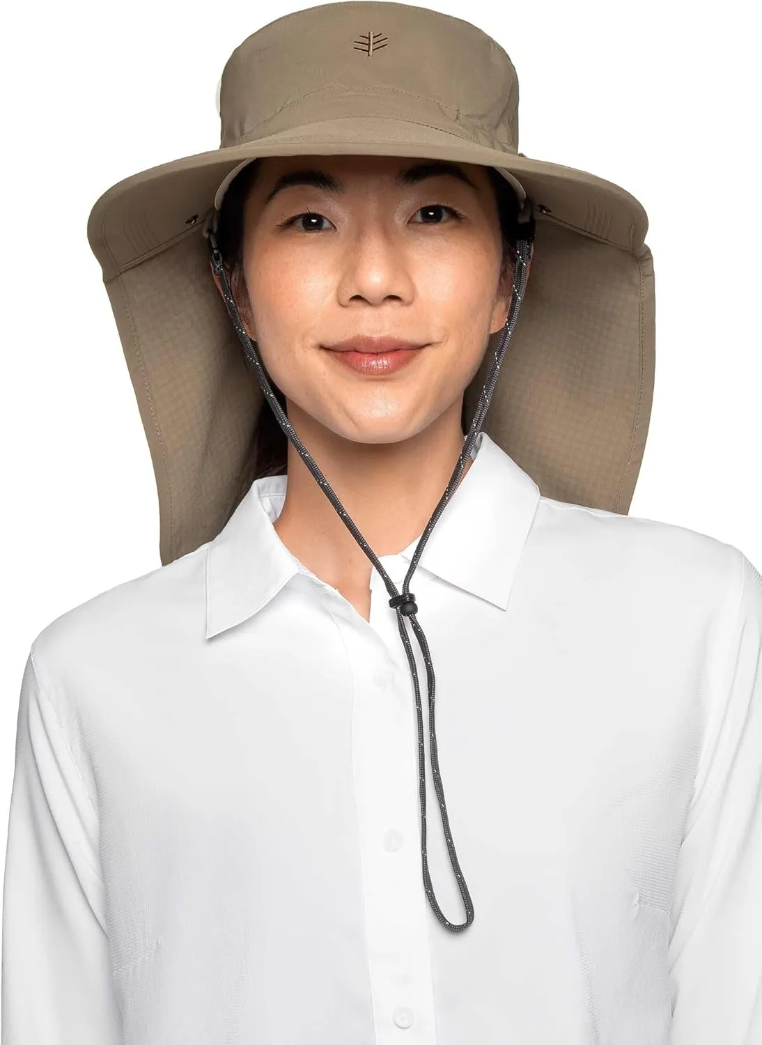 Sun Hat with Fold-Away Neck Drape & Clip-On Face Mask- UPF50  Sun Protection - Ideal for Fishing - Stevie - Unisex (One Size)
