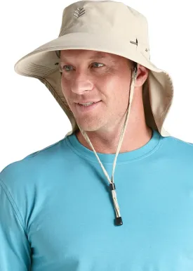 Sun Hat with Fold-Away Neck Drape & Clip-On Face Mask- UPF50  Sun Protection - Ideal for Fishing - Stevie - Unisex (One Size)