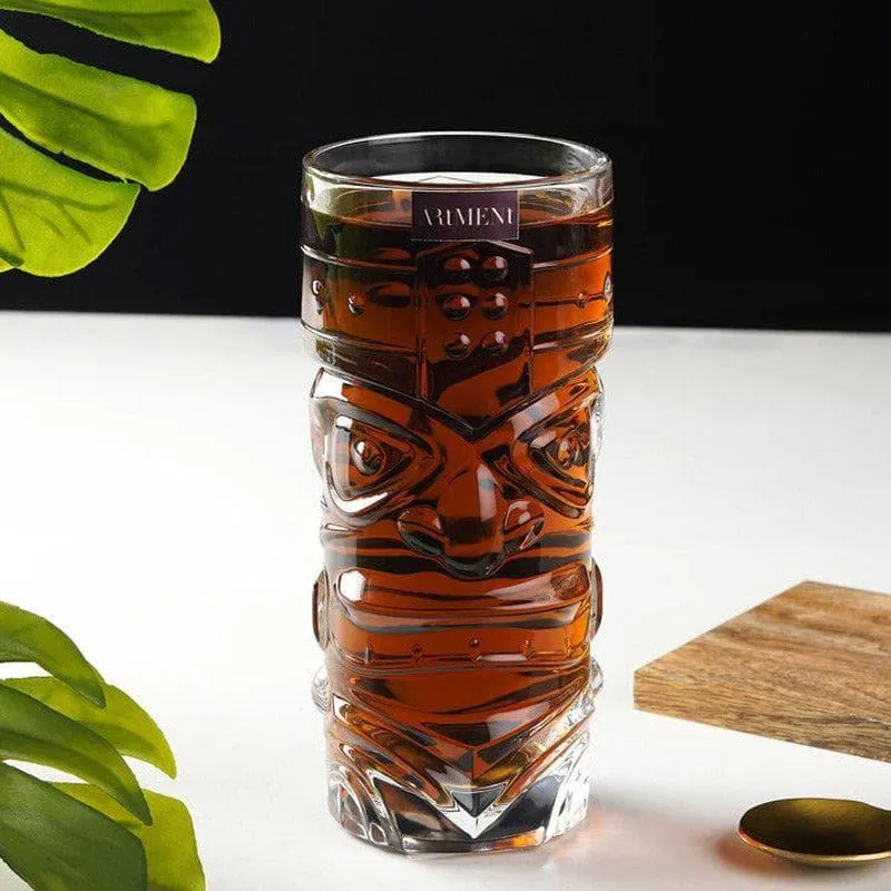 Tiki Tribe Tower Glass (440 ml) - Set Of Four