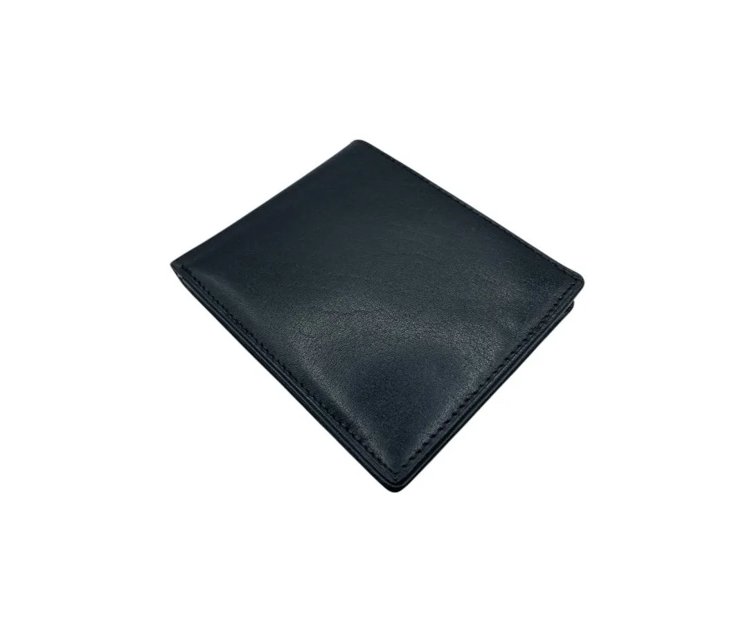 Top Grain Slim & Compact Leather  Billfold Wallet # 1587