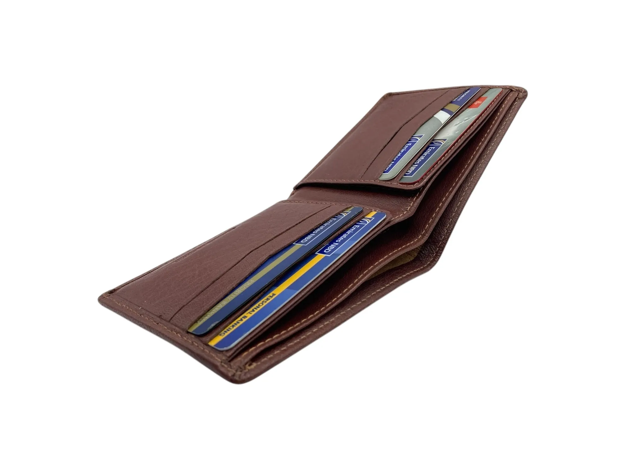 Top Grain Slim & Compact Leather  Billfold Wallet # 1587