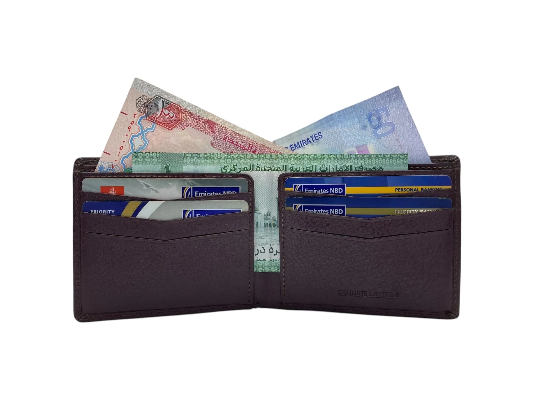 Top Grain Slim & Compact Leather  Billfold Wallet # 1587