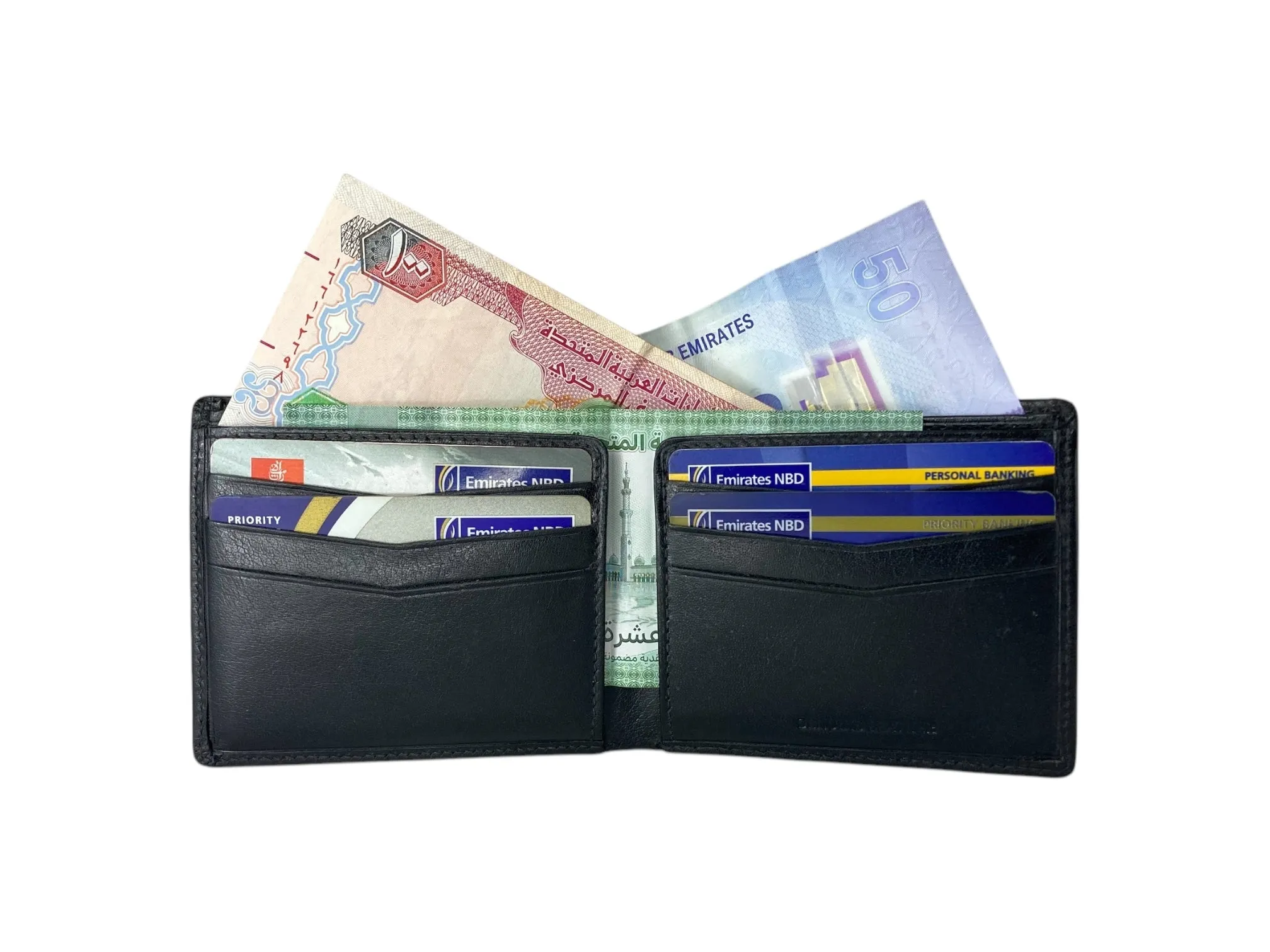 Top Grain Slim & Compact Leather  Billfold Wallet # 1587