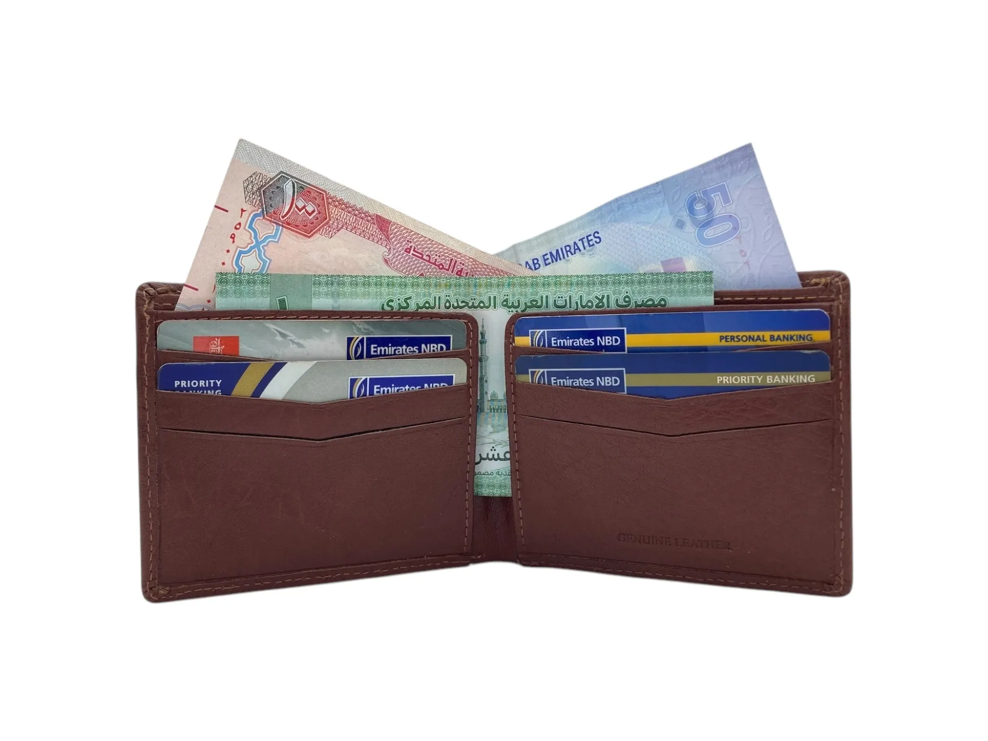 Top Grain Slim & Compact Leather  Billfold Wallet # 1587
