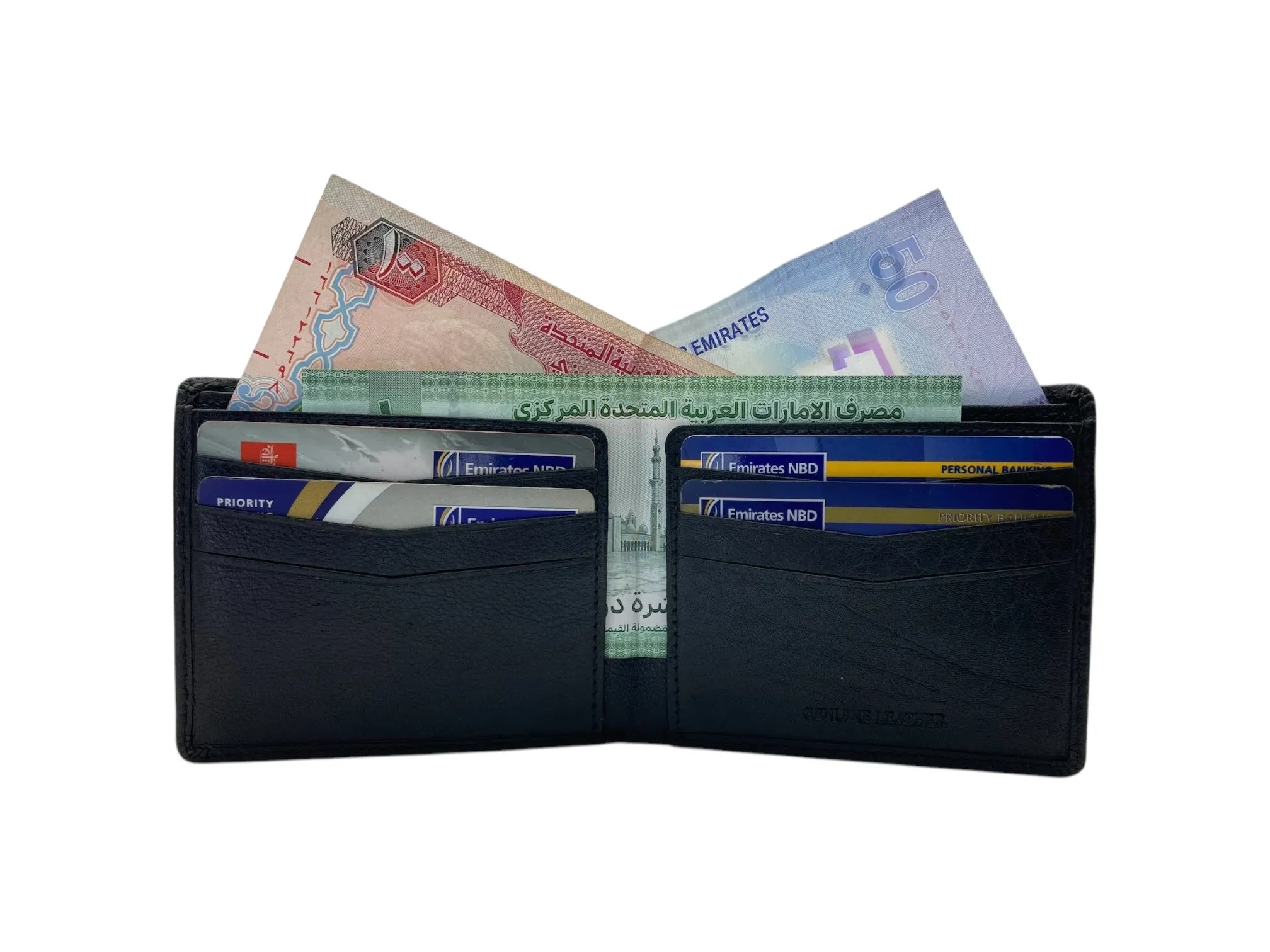Top Grain Slim & Compact Leather  Billfold Wallet # 1587