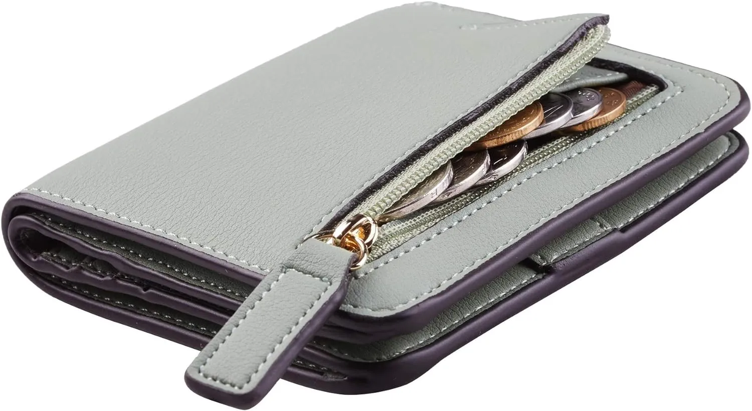 Toughergun Wallet Women Rfid Blocking Small Compact Bifold Luxury Leather Pocket Wallet Ladies Mini Purse with ID Window