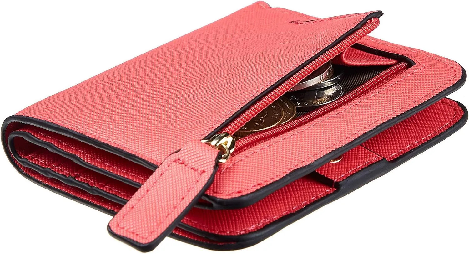 Toughergun Wallet Women Rfid Blocking Small Compact Bifold Luxury Leather Pocket Wallet Ladies Mini Purse with ID Window